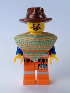 LEGO Minifigure-Emmet - Western Outfit-The LEGO Movie-TLM062-Creative Brick Builders
